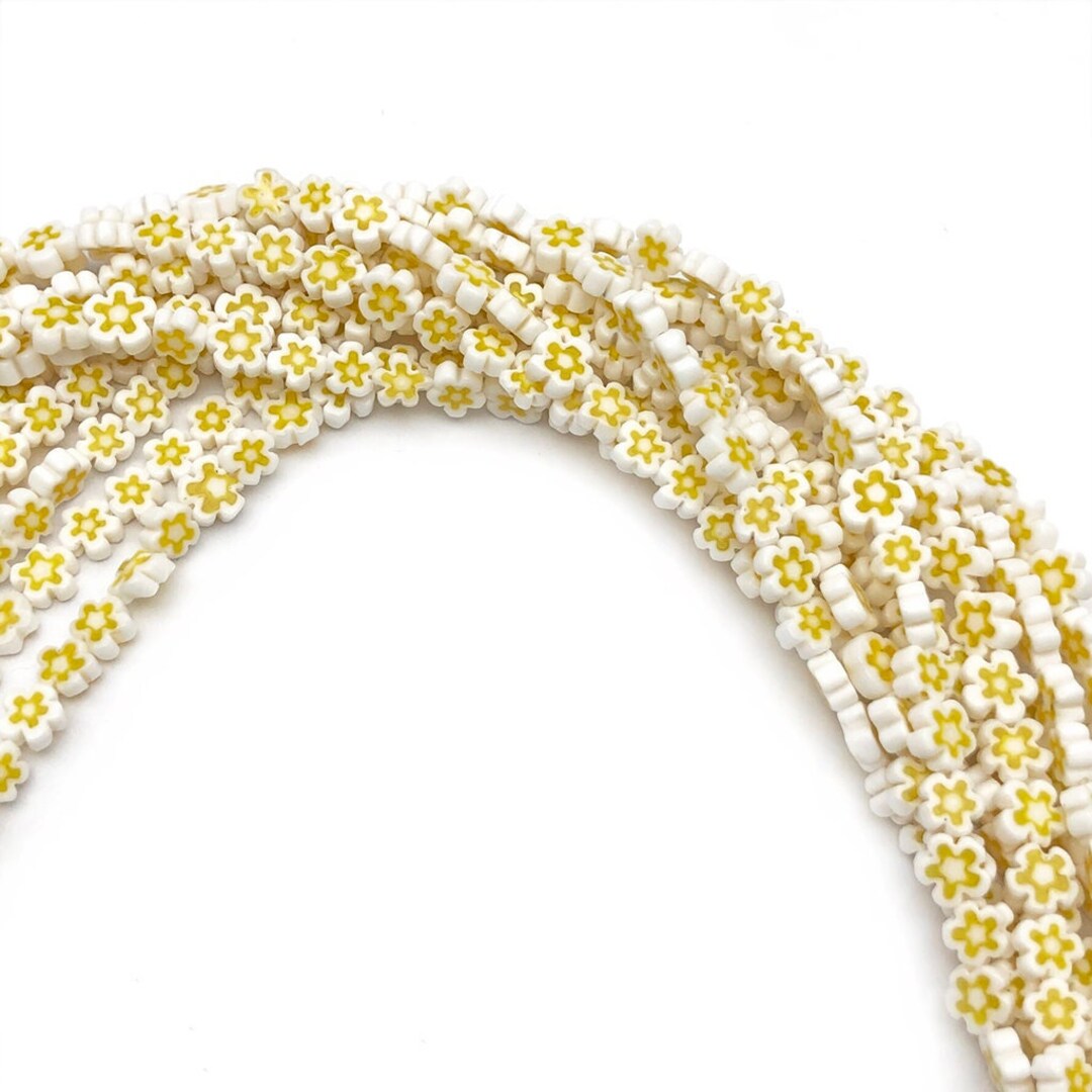 8mm Millefiori Glass Beads, Glass Flower Beads, Wholesale Beads Etsy
