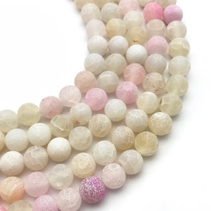 10mm Frosted Agate Beads, Round Gemstone Beads, Wholesale Beads image 2