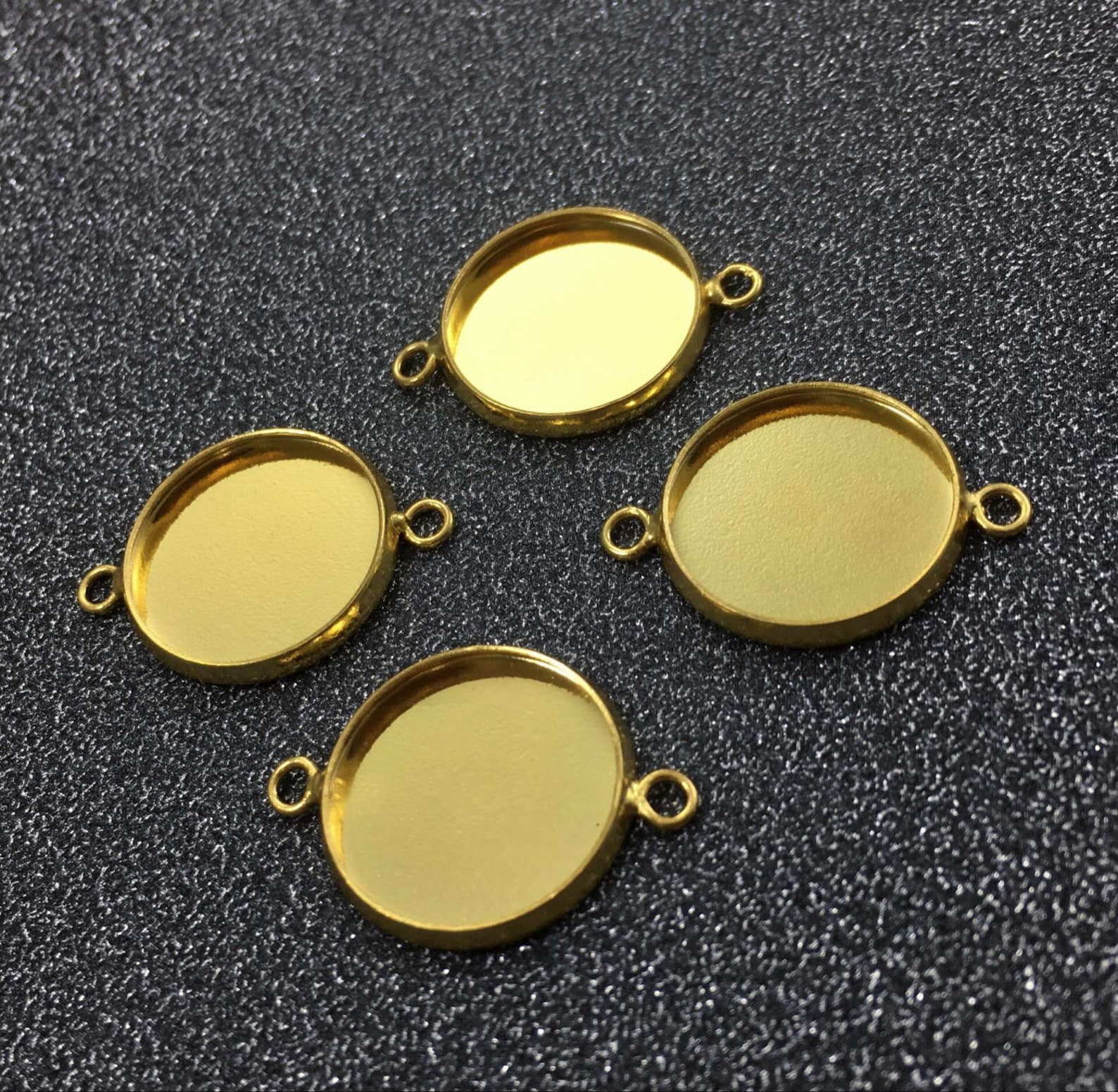 20pcs Connector Bezel Settings Gold Plated Bezel Blank Pick Etsy