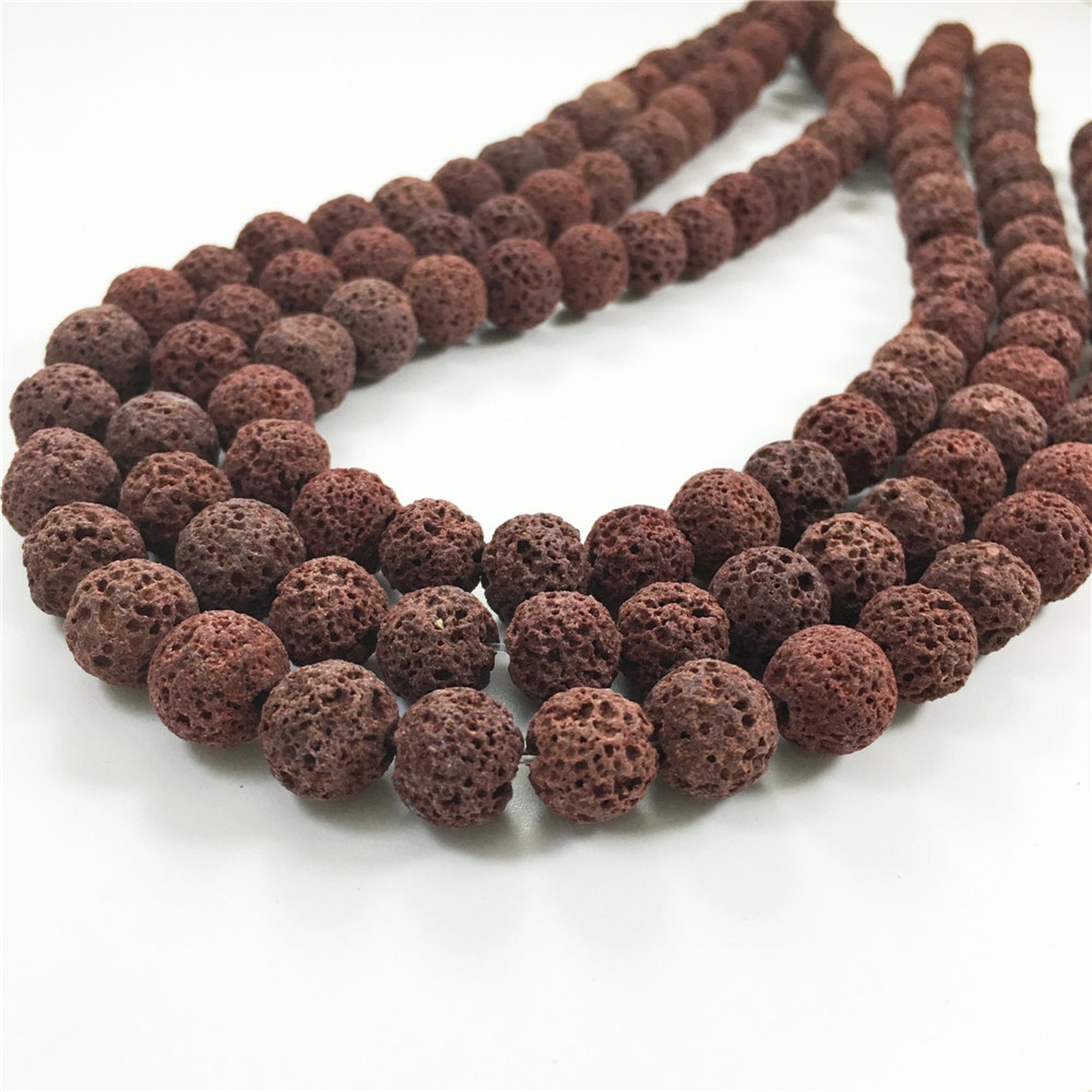 10mm Red Lava Beads Gemstone Beads Wholesale Beads Etsy UK