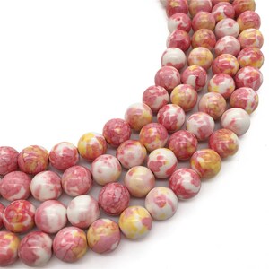 10mm Rain Flower Beads, Round Gemstone Beads, Wholesale Beads