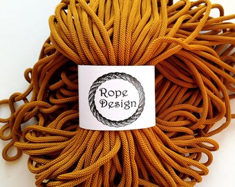 Macrame cord 6mm rope Textile 6mm cord Chunky polyester rope Colored cotton rope 109 yard strong cord Soft textile cord Craft project