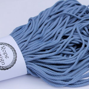 Rope, Macrame 4 - 5 mm cord, For Jewelry making, Soft polyester rope,  Macrame supplies