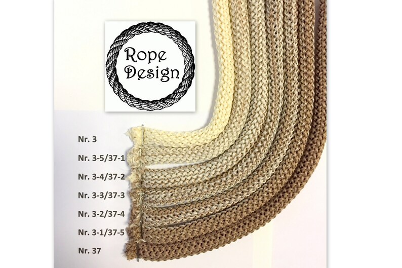 Soft colored rope Chunky macrame rope Macrame supplies Nylon strong cord Ombre macrame 6 mm cord 50m54yd Polyester rope