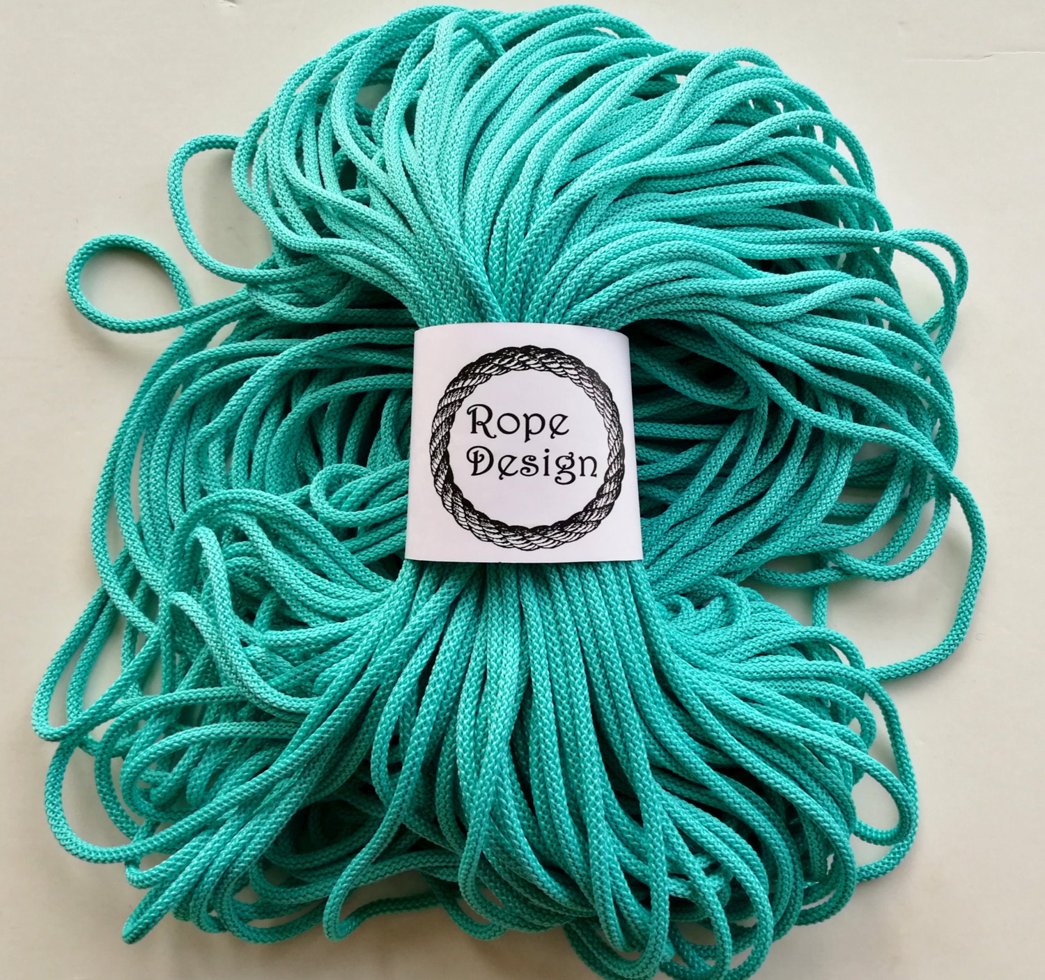 Polyester Macrame Cord 6 Mm Chunky Colored Cord Soft Nylon Etsy Ireland