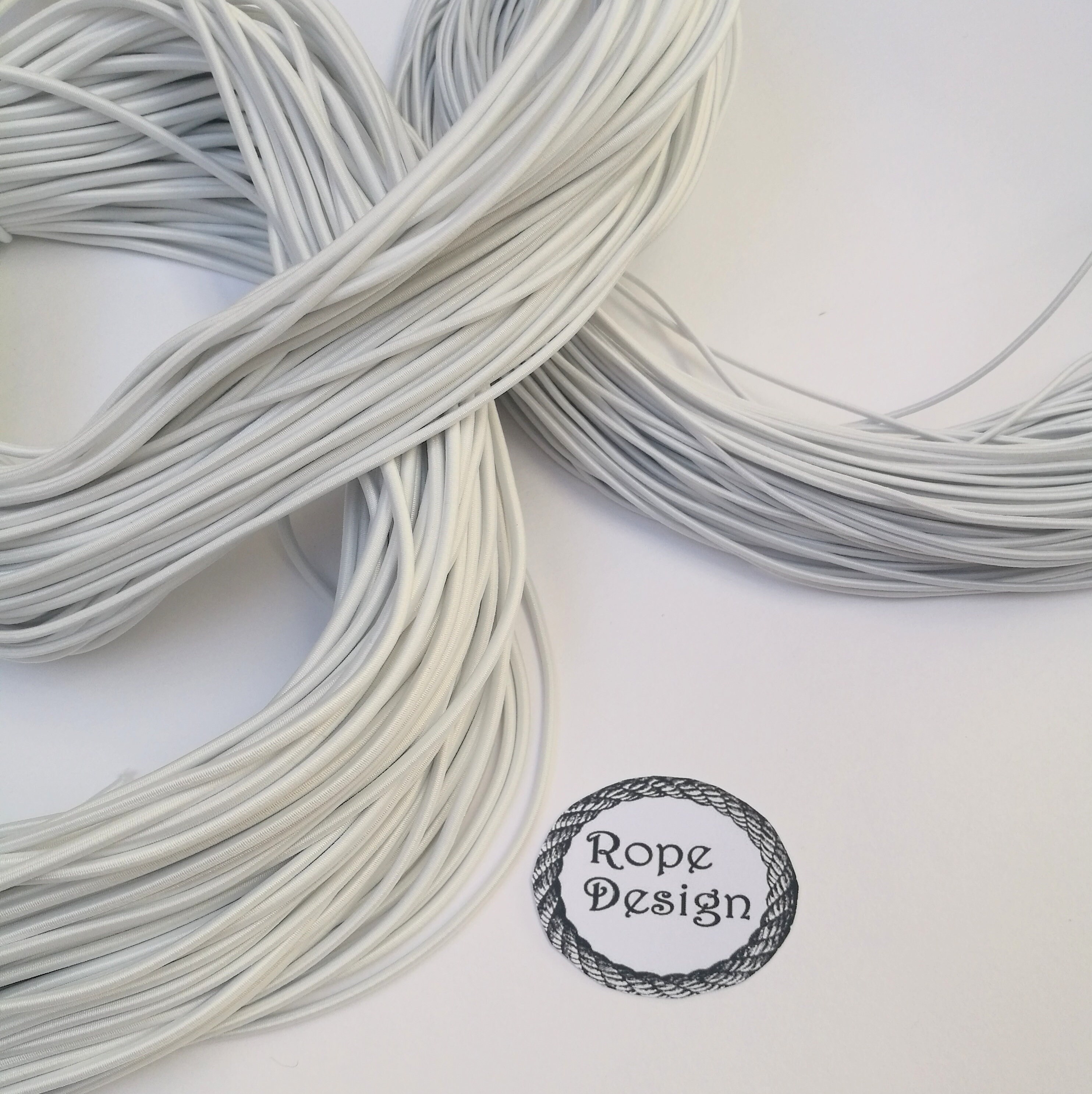 Round Elastic Cord Black/white Elastic Drawcord Sewing Etsy