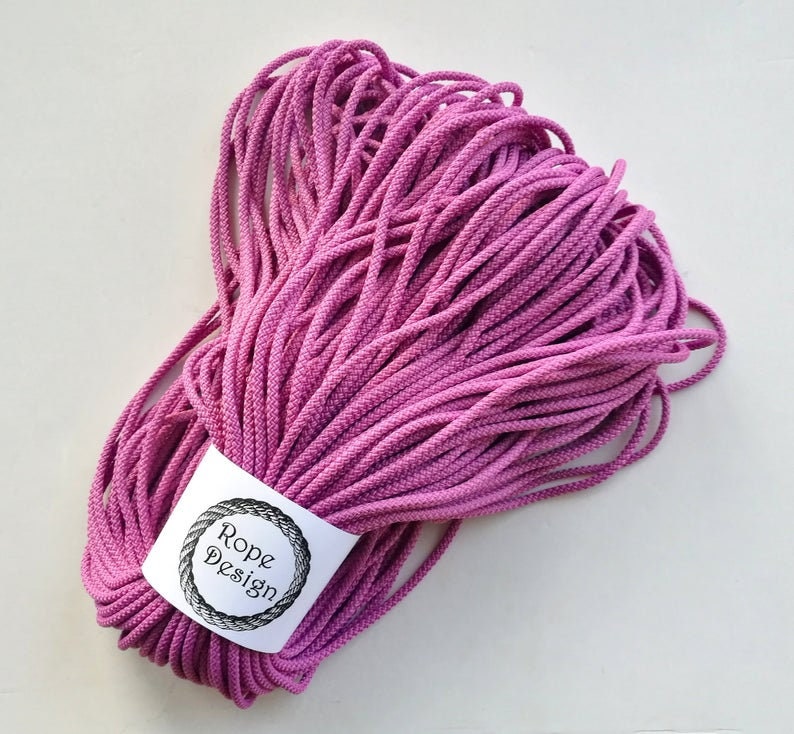 Macrame cord 5 mm 50 m/54 yards Polyester cord Macrame Etsy