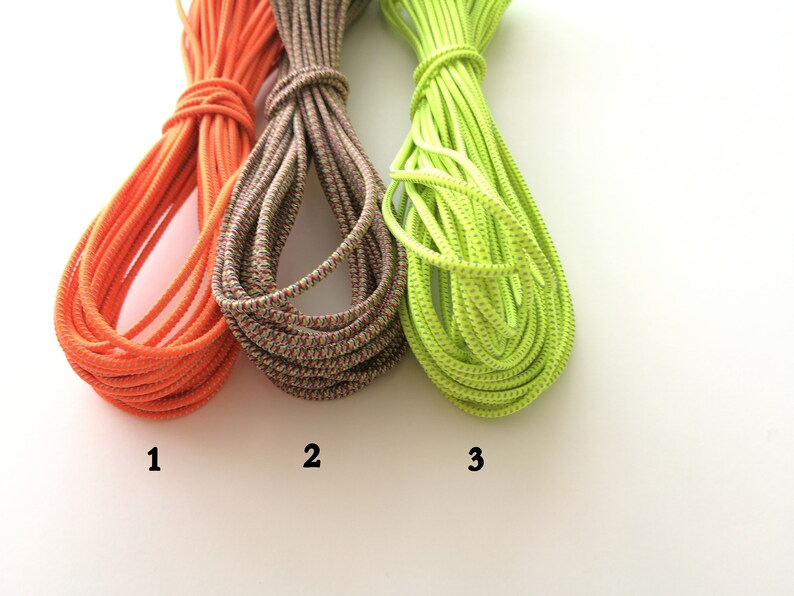 Round Elastic Cord REFLECTIVE 2 Mm Elastic Drawcord Sewing Etsy