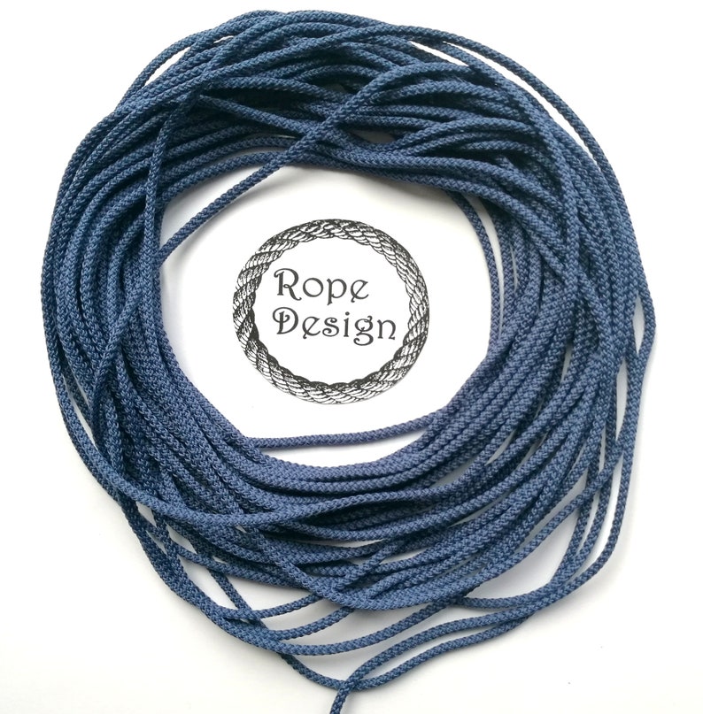 Polyester macrame cord 3 mm 100 m/109 yards Soft braided | Etsy