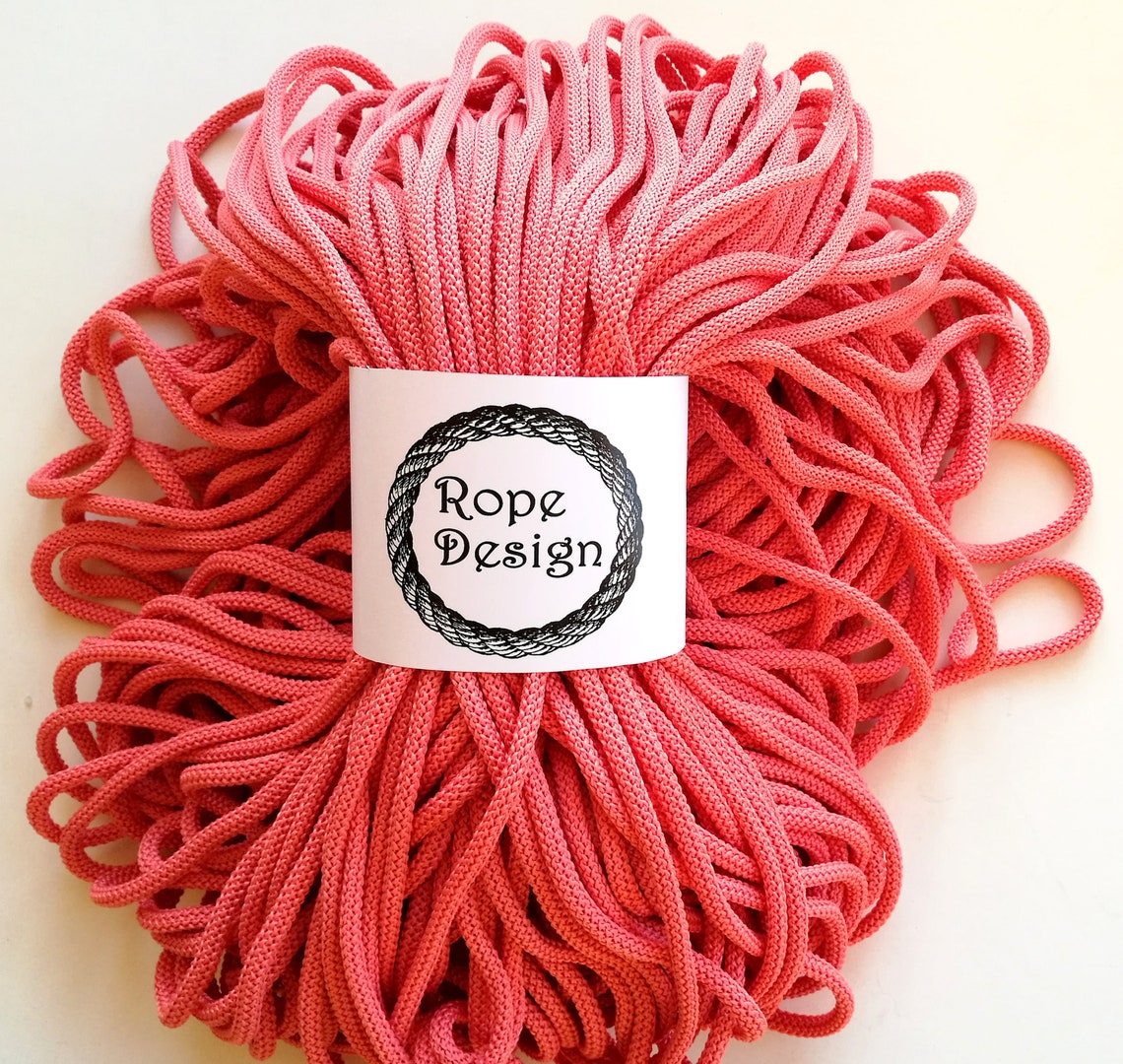 Chunky 6mm polyester rope 100m/109yd Colored bulk cord Etsy