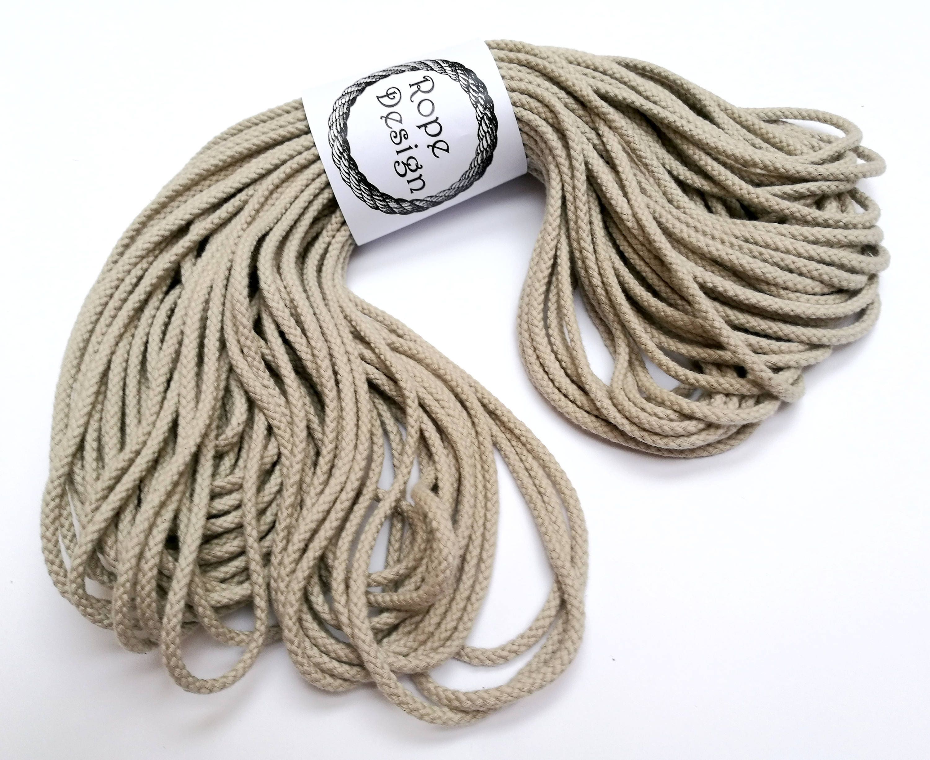 Macrame COTTON cord Soft rope 5 mm cord 50 meters chunky rope Etsy