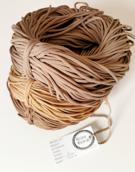 [Basic] 4mm Twisted Cotton Cord (5m/100m) Macrame DIY Handcraft | Home  Decor | Handmade Craft | Rope & Fiber