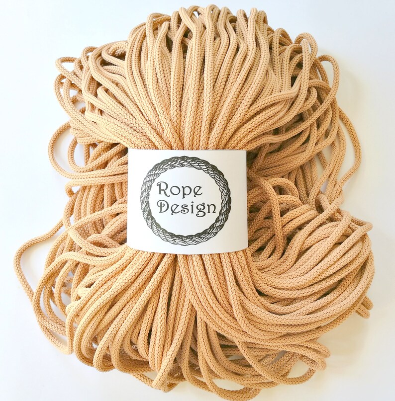 Polyester Macrame Cord 6 Mm Chunky Colored Cord Bulk Nylon Etsy