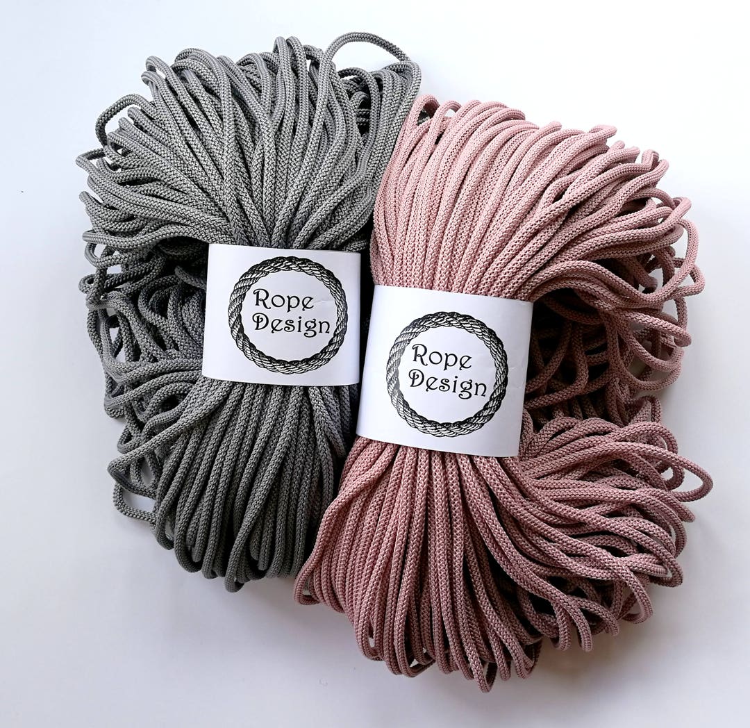 Chunky 6mm Polyester Rope Colored Bulk Cord Macrame Strong - Etsy