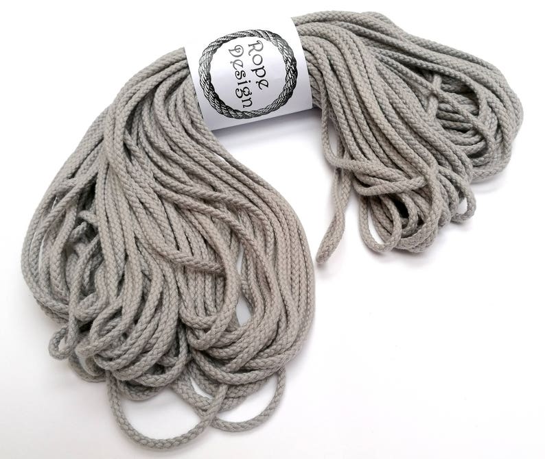 Macrame COTTON cord Soft white rope 5mm cord 50 m chunky rope Etsy