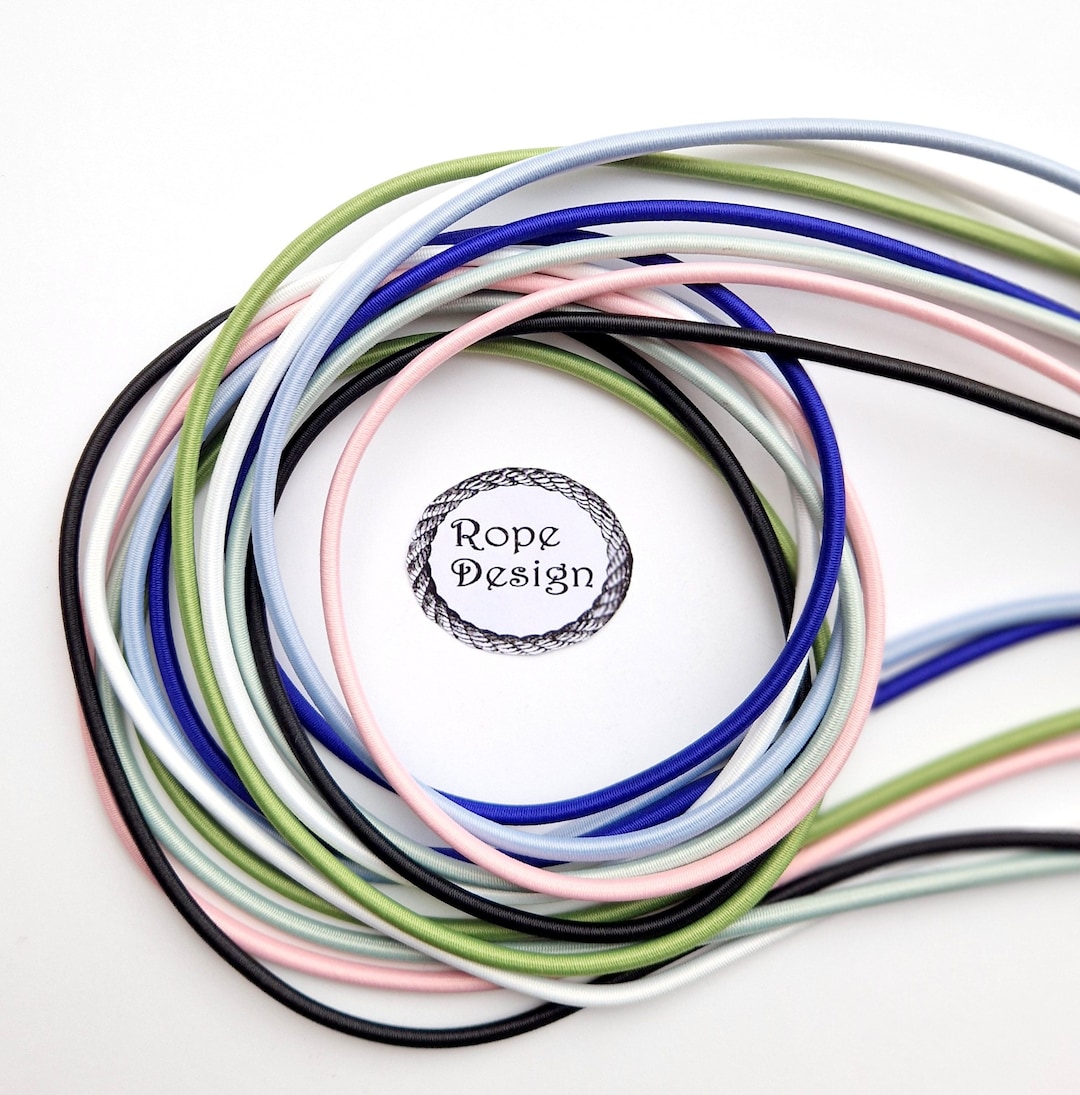 Round Elastic Cord 4 Mm Elastic Drawcord Sewing Supplies Etsy