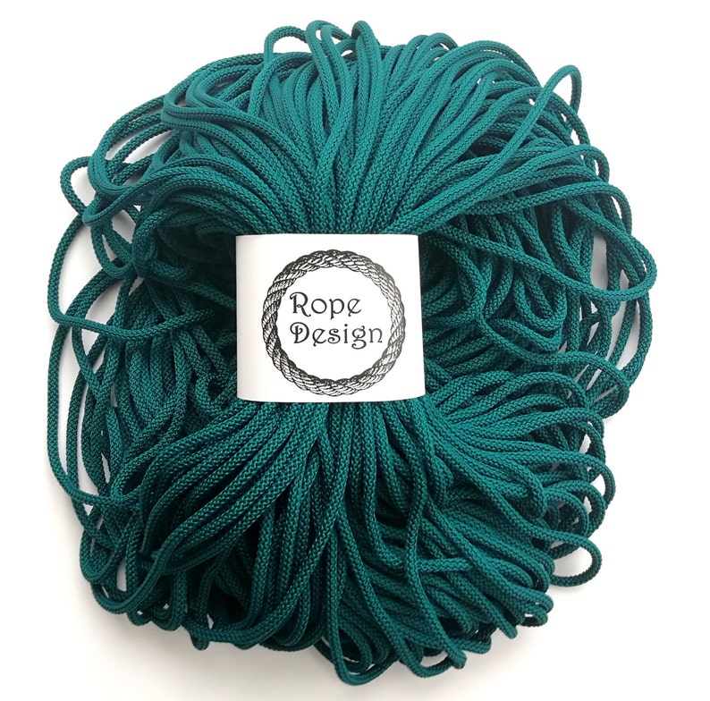 Chunky 6mm Polyester Rope Colored Bulk Cord Macrame Strong Etsy
