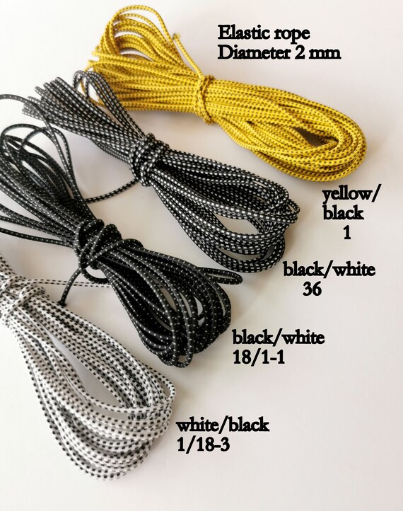 5 Yards 2MM Nylon Round Elastic Cord Stretch Cord Jewelry Making