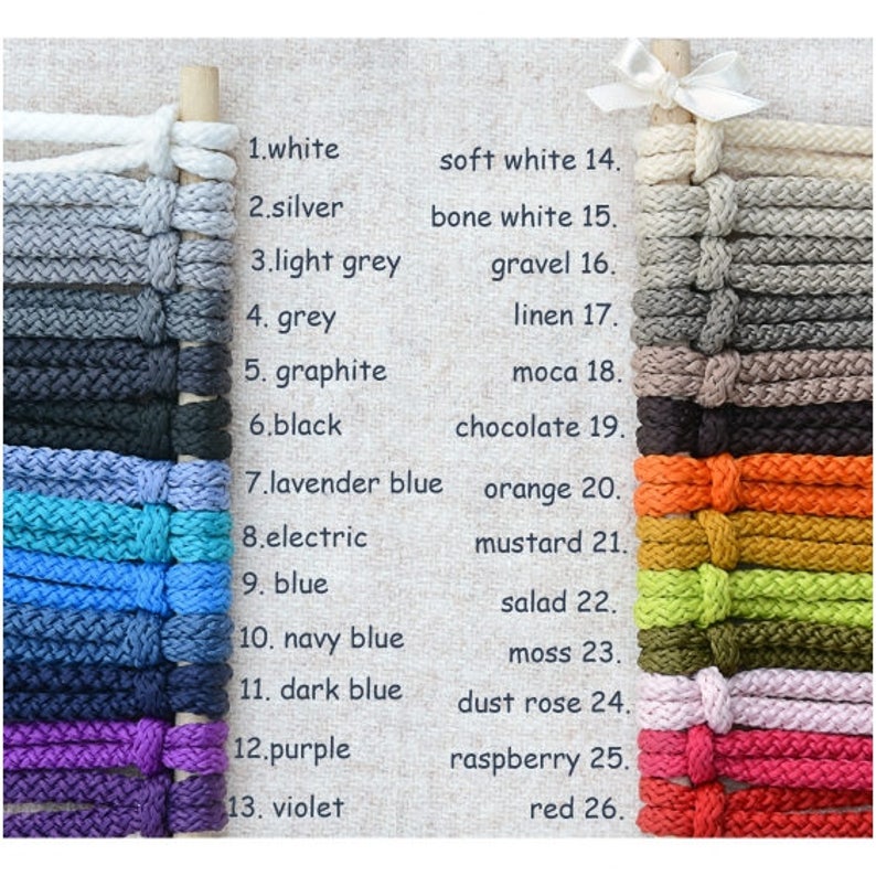 Macrame cord 3mm/0.12 Polyester cord Jewelry making image 1