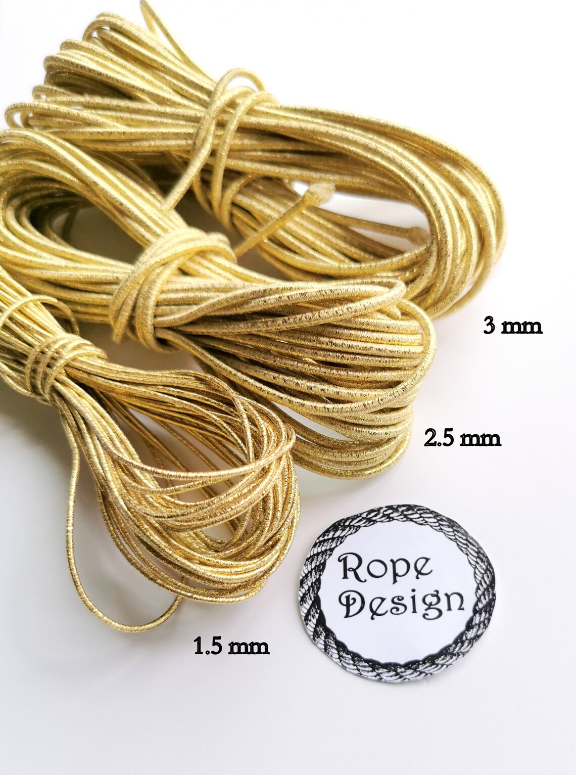 Cordón Metálico Dorado 200 M – Hilo De 1,5 Mm Para Manualidades, Decoración Navideña Y Embalaje De Regalos