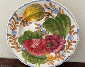 Simpson/'s Pottery Made in Cobridge England Belle Fiore Pottery Bowl and Saucer Solian Ware1940/'s Hand Painted Pottery China