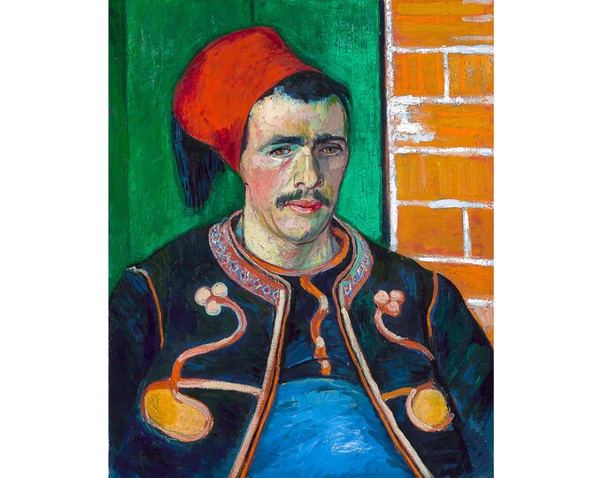 Van Gogh, The Zouave, 1888 | Art Print | Canvas Print | Fine Art Poster | Art Reproduction | Archival Giclee | Gift Wrapped