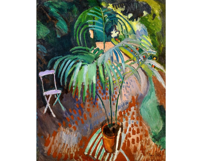 Raoul Dufy, The Little Palm Tree, 1905 | Art Print | Canvas Print | Fine Art Poster | Art Reproduction | Archival Giclee | Gift Wrapped