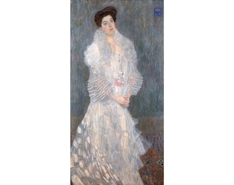 Gustav Klimt, Portrait of Hermine Gallia, 1904 | Art Print | Canvas Print | Fine Art Poster | Art Reproduction | Archival Giclee | Gift