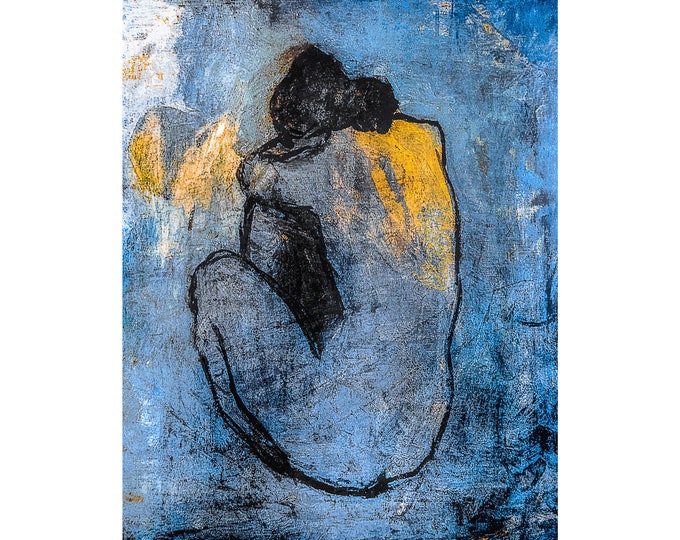 Picasso, Blue Nude, 1902 | Art Print | Canvas Print | Fine Art Poster | Art Reproduction | Archival Giclee | Gift Wrapped