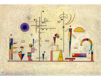 Wassily Kandinsky, Ernst - Spass , 1930 | Art Print | Canvas Print | Fine Art Poster | Art Reproduction | Archival Giclee | Gift Wrapped