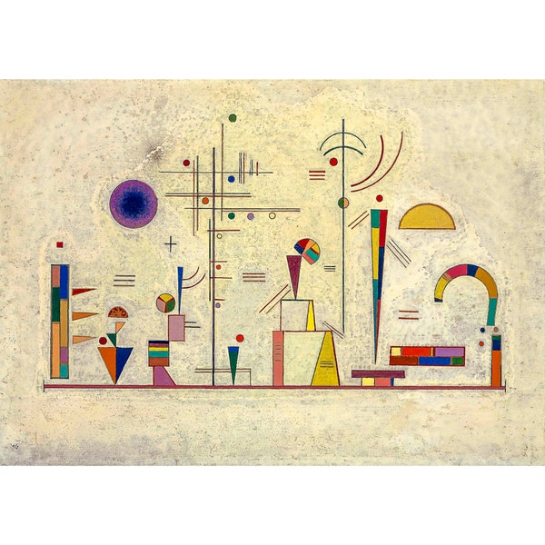 Wassily Kandinsky, Ernst - Spass , 1930 | Art Print | Canvas Print | Fine Art Poster | Art Reproduction | Archival Giclee | Gift Wrapped