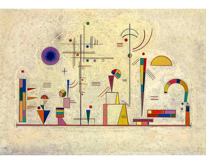 Wassily Kandinsky, Ernst - Spass , 1930 | Art Print | Canvas Print | Fine Art Poster | Art Reproduction | Archival Giclee | Gift Wrapped