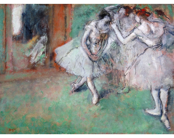 Edgar Degas, A Group of Dancers, 1890 | Art Print | Canvas Print | Fine Art Poster | Art Reproduction | Archival Giclee | Gift Wrapped