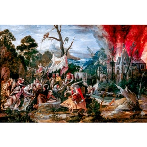 Jan Mandijn, The Temptation of Saint Anthony, 1570 | Art Print | Canvas Print | Fine Art Poster | Art Reproduction | Archival Giclee | Gift
