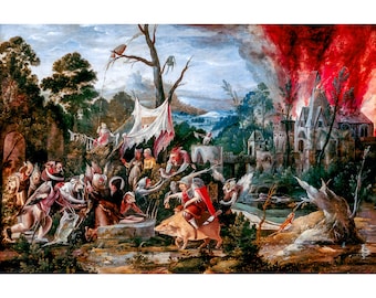 Jan Mandijn, The Temptation of Saint Anthony, 1570 | Art Print | Canvas Print | Fine Art Poster | Art Reproduction | Archival Giclee | Gift