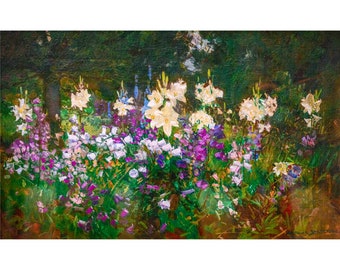 Arthur Streeton, Lilies and Bells, 1935 | Art Print | Canvas Print | Fine Art Poster | Art Reproduction | Archival Giclee | Gift Wrapped