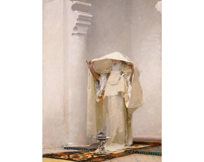 John Singer Sargent, Smoke of Ambergris, Fumée d'ambre gris, 1880 | Art Print | Canvas Print | Fine Art Reproduction | Archival Giclee