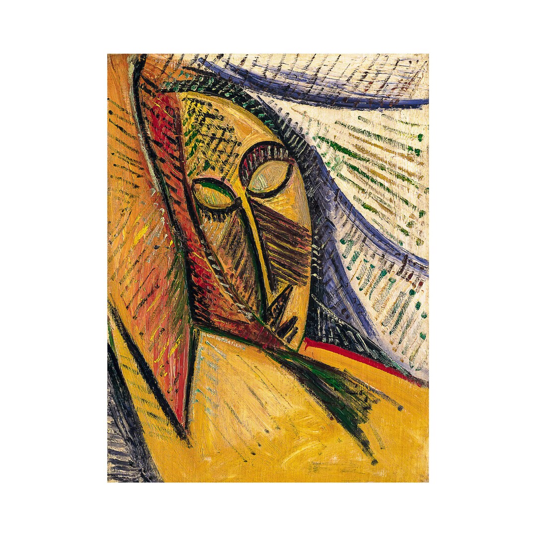 Pablo Picasso - Head of a Sleeping Woman (1907), Canvas Print or