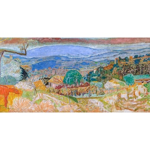 Pierre Bonnard, Landscape at Le Cannet 1928 | Art Print | Canvas Print | Fine Art Poster | Art Reproduction | Archival Giclee | Gift Wrapped