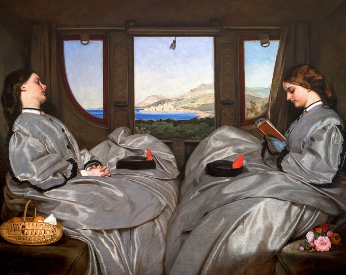Augustus Leopold Egg, The Travelling Companions, 1862 | Art Print | Canvas Print | Fine Art Poster | Art Reproduction | Archival Giclee