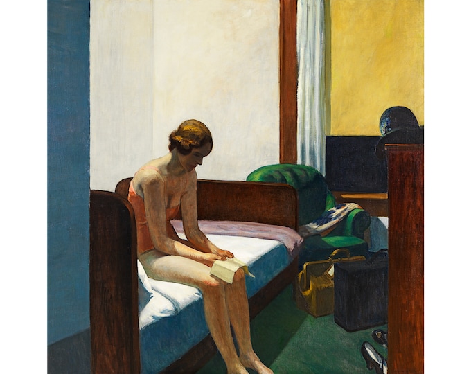 Edward Hopper, Hotel Room, 1931 | Art Print | Canvas Print | Fine Art Poster | Art Reproduction | Archival Giclee | Gift Wrapped