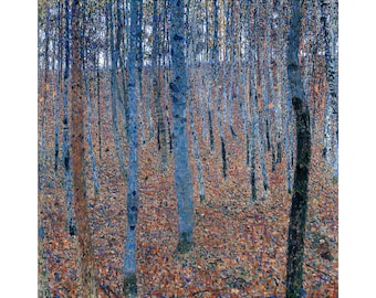 Gustav Klimt, Beech Grove I, 1902 | Art Print | Canvas Print | Fine Art Poster | Art Reproduction | Archival Giclee | Gift Wrapped