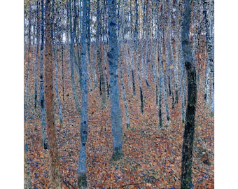 Gustav Klimt, Beech Grove I, 1902 | Art Print | Canvas Print | Fine Art Poster | Art Reproduction | Archival Giclee | Gift Wrapped