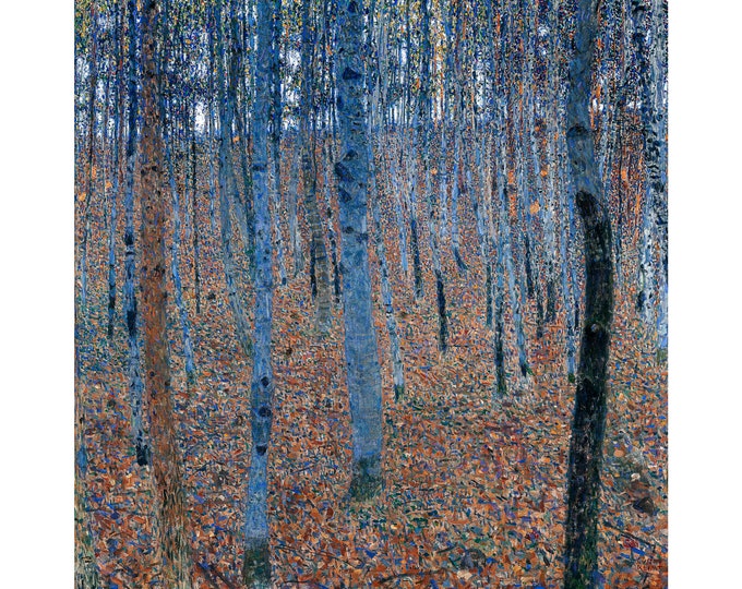 Gustav Klimt, Beech Grove I, 1902 | Art Print | Canvas Print | Fine Art Poster | Art Reproduction | Archival Giclee | Gift Wrapped