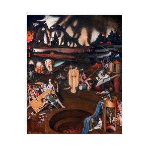 Follower of Hieronymus Bosch, Hell | Art Print | Canvas Print | Fine Art Poster | Art Reproduction | Archival Giclee | Gift Wrapped