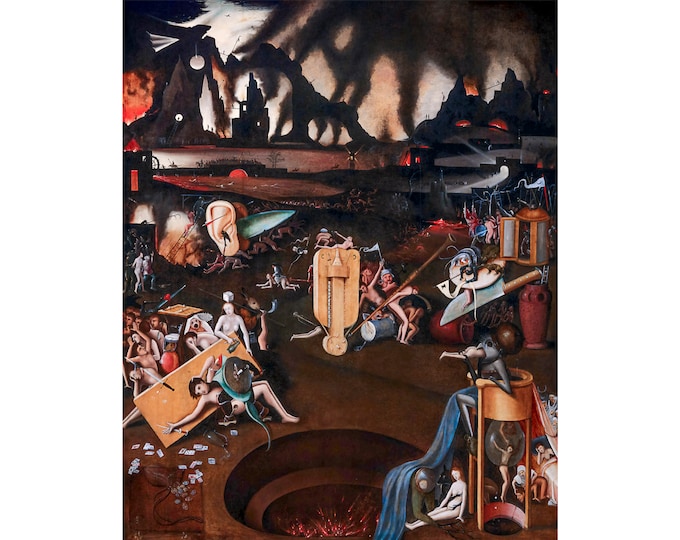 Follower of Hieronymus Bosch, Hell | Art Print | Canvas Print | Fine Art Poster | Art Reproduction | Archival Giclee | Gift Wrapped