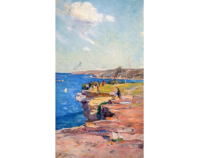 Arthur Streeton, The Blue Pacific, 1890 | Art Print | Canvas Print | Fine Art Poster | Art Reproduction | Archival Giclee | Gift Wrapped