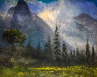 Albert Bierstadt, Yosemite Valley, 1868 | Art Print | Canvas Print | Fine Art Poster | Art Reproduction | Archival Giclee | Gift Wrapped