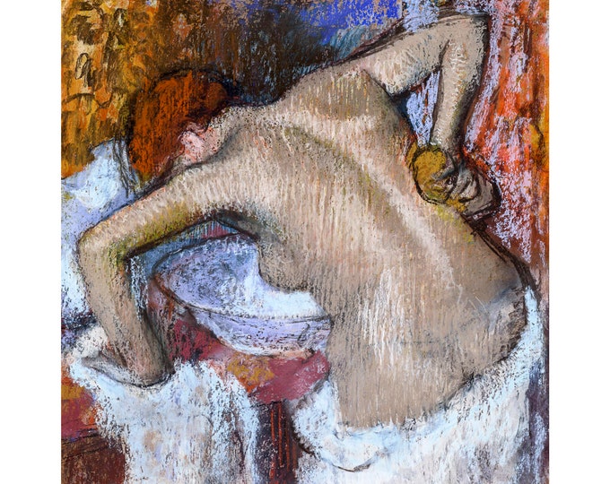 Edgar Degas, Woman Sponging Her Back, 1892 | Art Print | Canvas Print | Fine Art Poster | Art Reproduction | Archival Giclee | Gift Wrapped