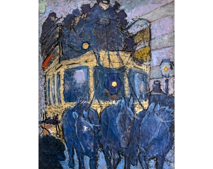 Pierre Bonnard, Omnibus, L'omnibus, 1895 | Art Print | Canvas Print | Fine Art Poster | Art Reproduction | Archival Giclee | Gift Wrapped